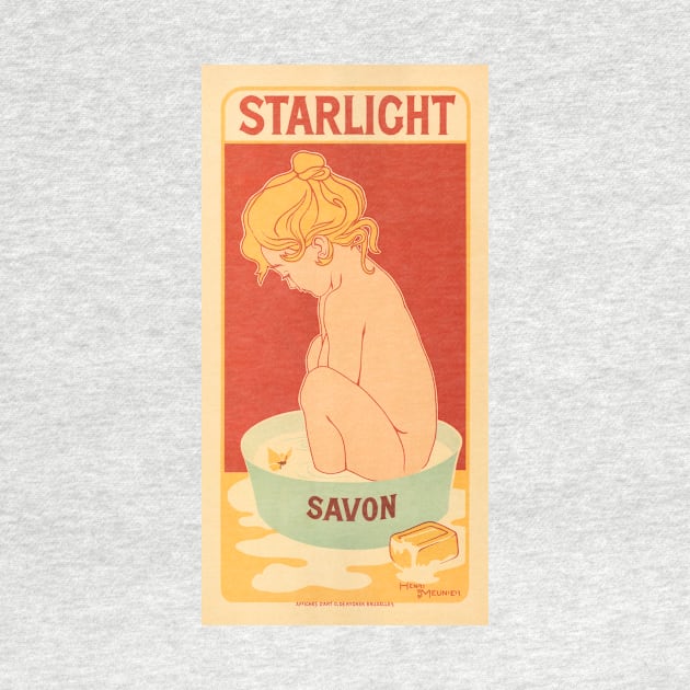 STARLIGHT SAVON by Belgian Artist Henri Meunier 1900 from Les Maitre de L'Affiches Series by vintageposters